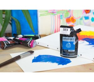 Acrílico Abstract Azul Cerúleo nº323  120 ml. - Imagen 3