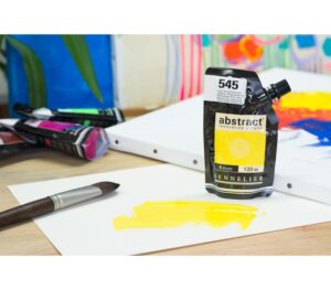 Acrílico Abstract Amarillo Cadmio Limón Tono nº545  120 ml. - Imagen 3