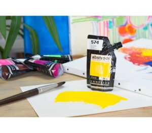 Acrílico Brillante Abstract Amarillo Primario nº574B  120 ml. - Imagen 3