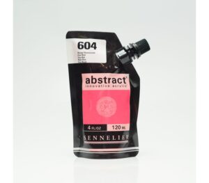 Acrílico Fluorescente Abstract  Rojo nº604   120 ml.