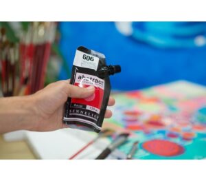 Acrílico Abstract Rojo Cadmio Oscuro Tono nº606  120 ml. - Imagen 2