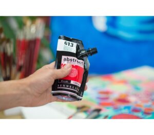 Acrílico Abstract Rojo Cadmio Anaranjado Tono nº615  120 ml. - Imagen 2