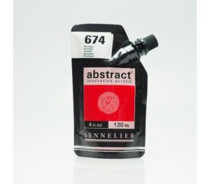 Acrílico Abstract Bermellón nº674 120 ml.