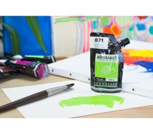 Acrílico Abstract Verde Amarillo nº871 120 ml. - Imagen 2